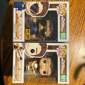 New and in great shape! Parks and Recreation Funko Pop figures